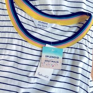 NWT Splendid x Gray Malin Sunset Stripe Tank Top Sz L